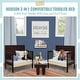preview thumbnail 6 of 5, Dream On Me Hudson 3 in 1 Convertible Toddler Bed Espresso