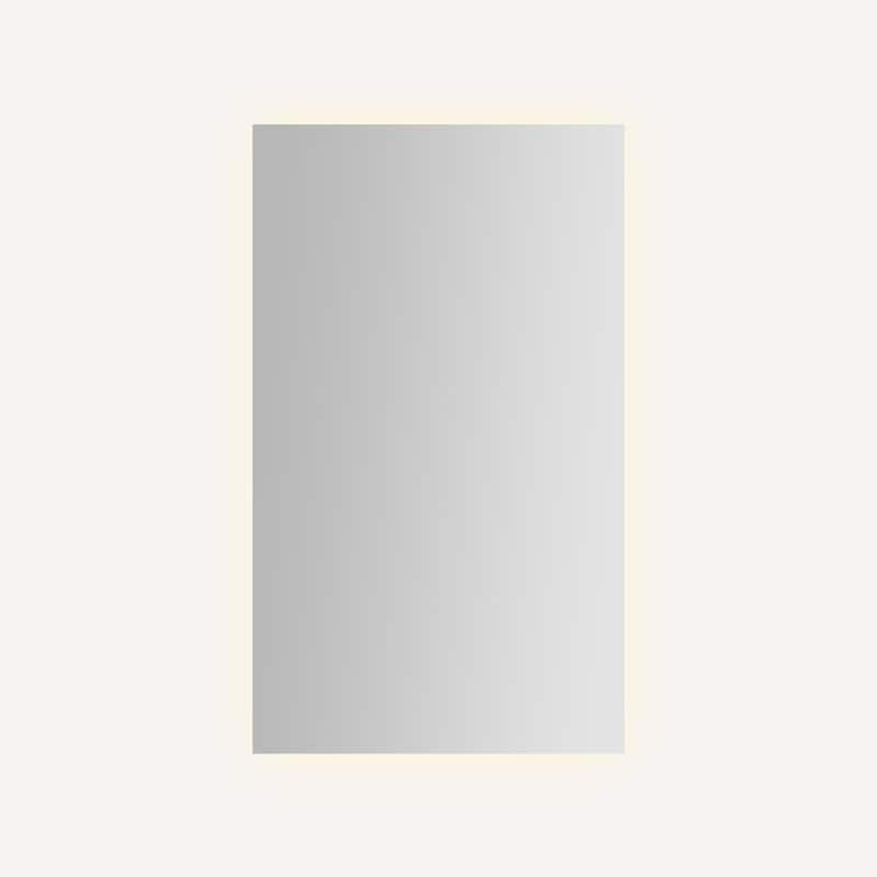 Robern GR2440D4FP1N Presence 23-1/4" x 39-3/8" Lighted Frameless - Mirror - Mirrored Finish