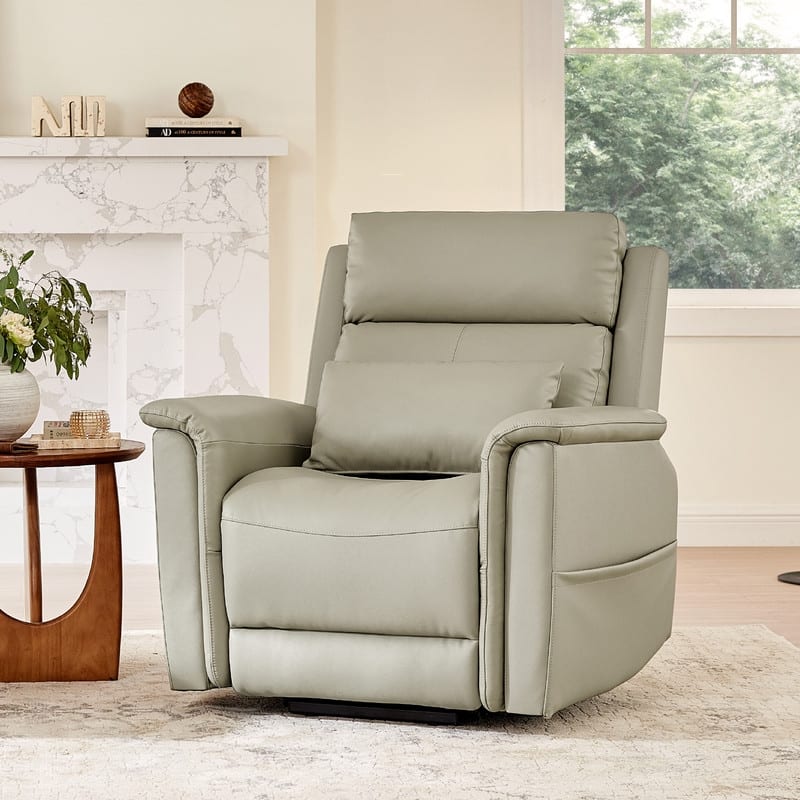 Spruce & Spring Power Lift Recliner Chair for Elderly with Foldable Tray Table and Massage