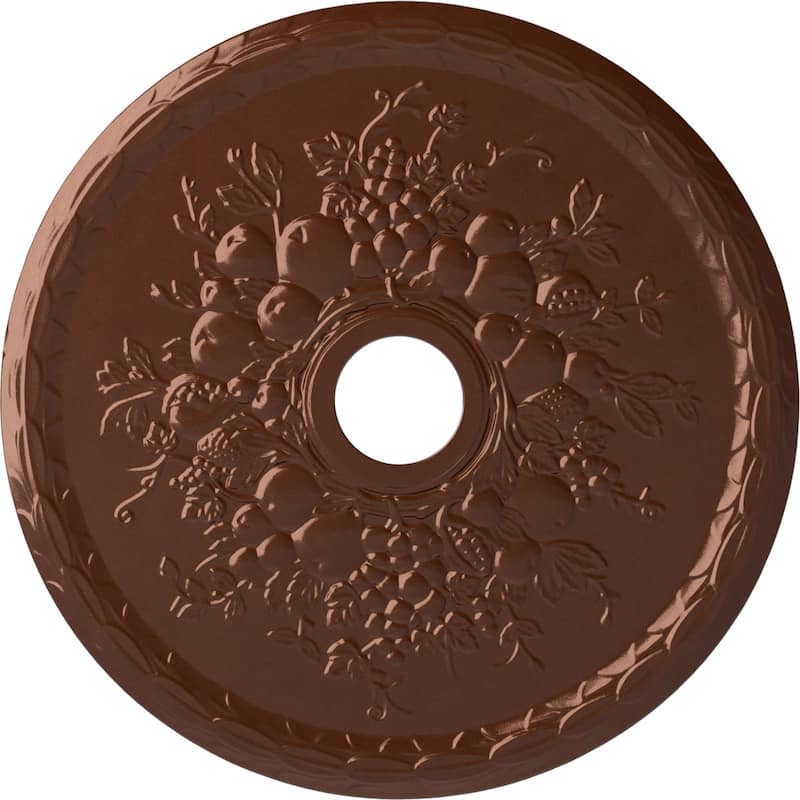 22 5/8"OD x 3 5/8"ID x 5/8"P Grape Ceiling Medallion