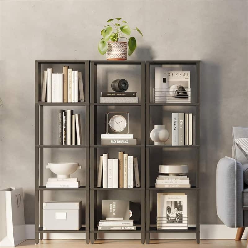 5 Tier Tall Book Shelf - 10.7"D x 15"W x 53.2"H