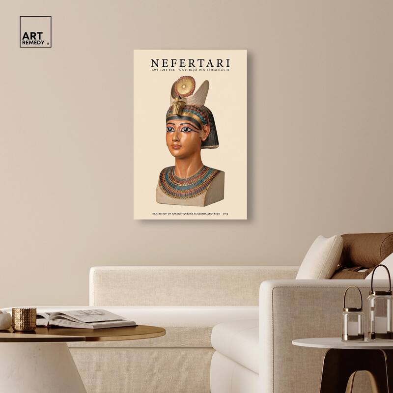 Ancient Egyptian Queen Canvas by Art Remedy, Gallery Wrapped