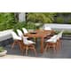 Option Dark Wood Finish and White Chairs
