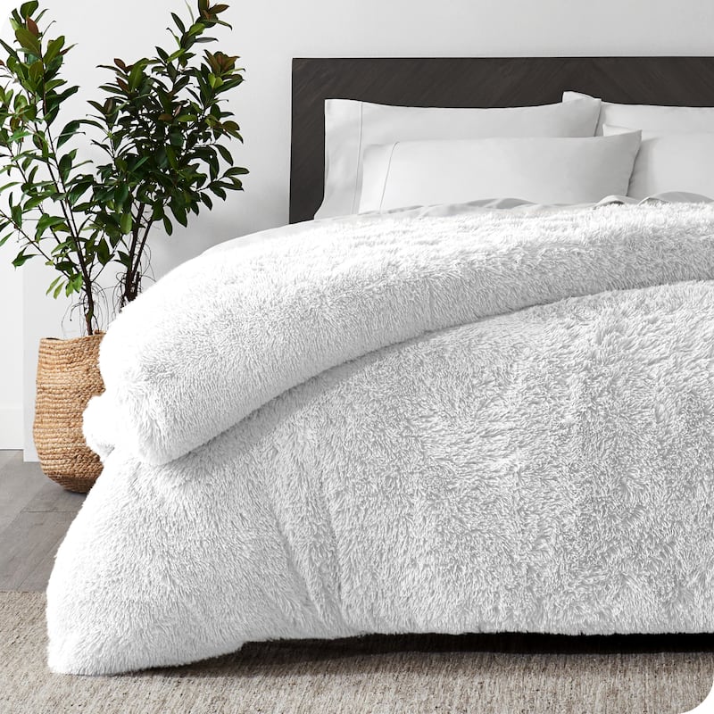Bare Home Shaggy Faux Fur Duvet Cover