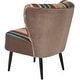 preview thumbnail 5 of 5, Safavieh Mid-Century Rainbow Striped Accent Chair