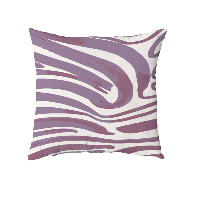 Dazzling Zebra Throw Pillow - Purple - 26" x 26"