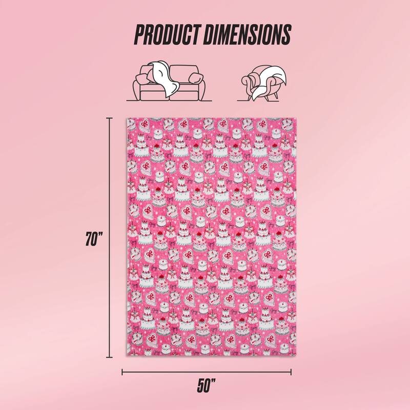 Juicy Couture 50"x70" Plush Kids Throw Blankets