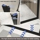 preview thumbnail 5 of 7, 28x72 Inch Half Frame Pivot Shower Door