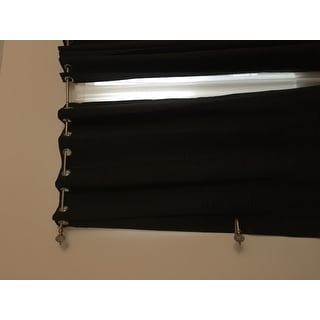 Shop Exclusive Fabrics Jet Black Grommet Thermal Blackout