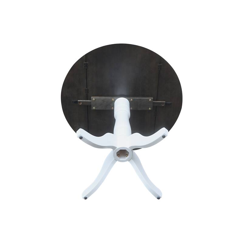 42" Round Pedestal Dual Drop Leaf Table