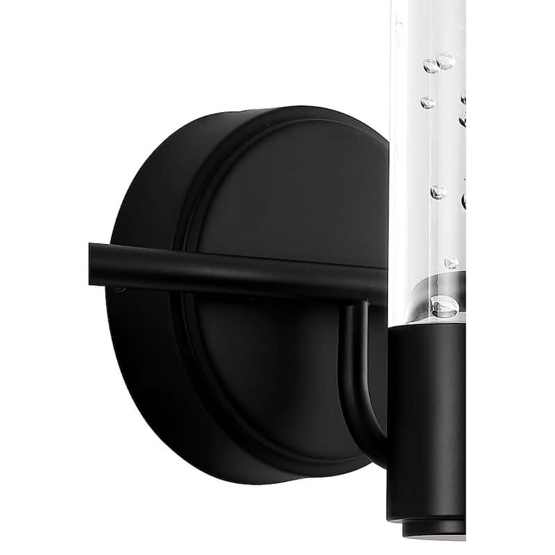Alain Minimalist Modern Bubble Acrylic/Iron Integrated LED Vanity Light, by JONATHAN Y
