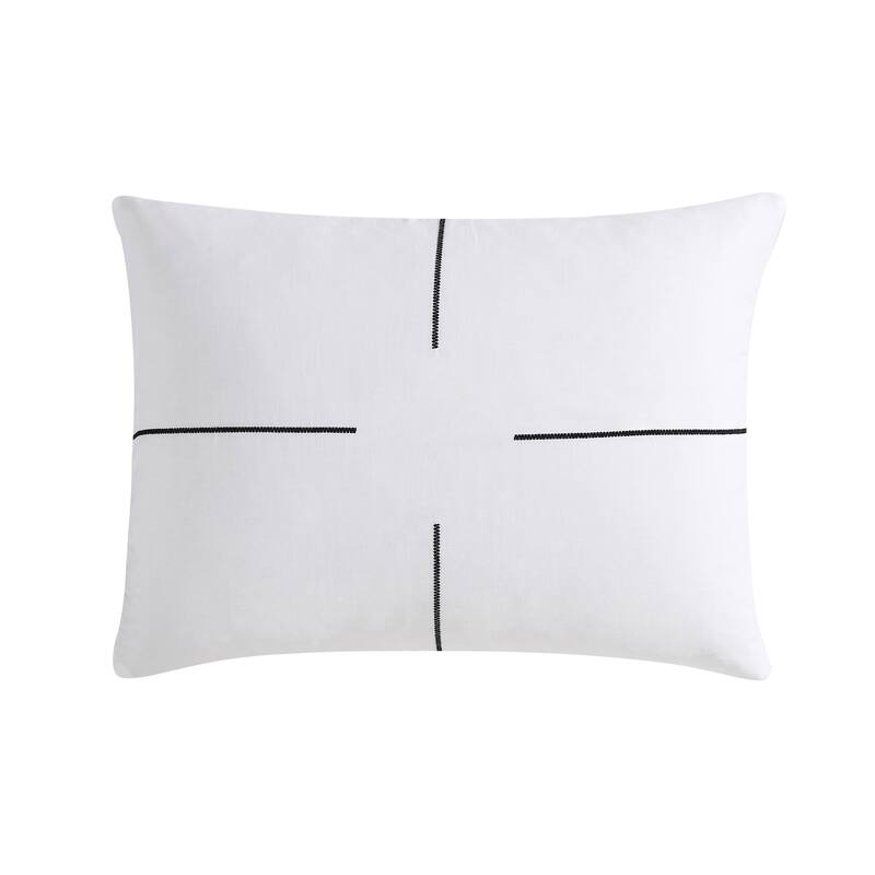 Vera Wang Zig Zag White Cotton Comforter Set Bed Bath & Beyond 28442154