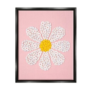 Stupell Daisy Shaped Candies Framed Floater Canvas Wall Art Design by ...