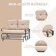 preview thumbnail 10 of 38, Nista 2 Person Outdoor Patio Glider Garden Bench Rocker Chair by Havenside Home