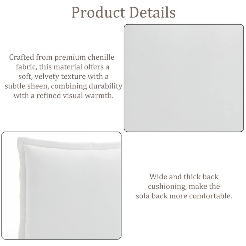 147.9'' W U-Shaped Modular Sectional Sofa Comfy Cloud Couch Chenille Sofa