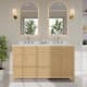 Option Tanned Oak / Giotto Quartz Top / Brushed Nickel