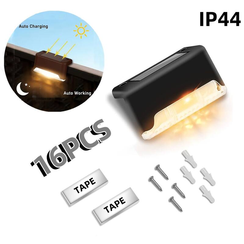 16 Pack Solar Lights Outdoor Waterproof - warm colour