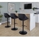 preview thumbnail 65 of 144, Silver Orchid Svellingen Adjustable Bar Stool with Rounded T Footrest - Set of 2