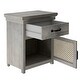 preview thumbnail 7 of 14, Nestfair Nightstand with Cabinet and Drawer