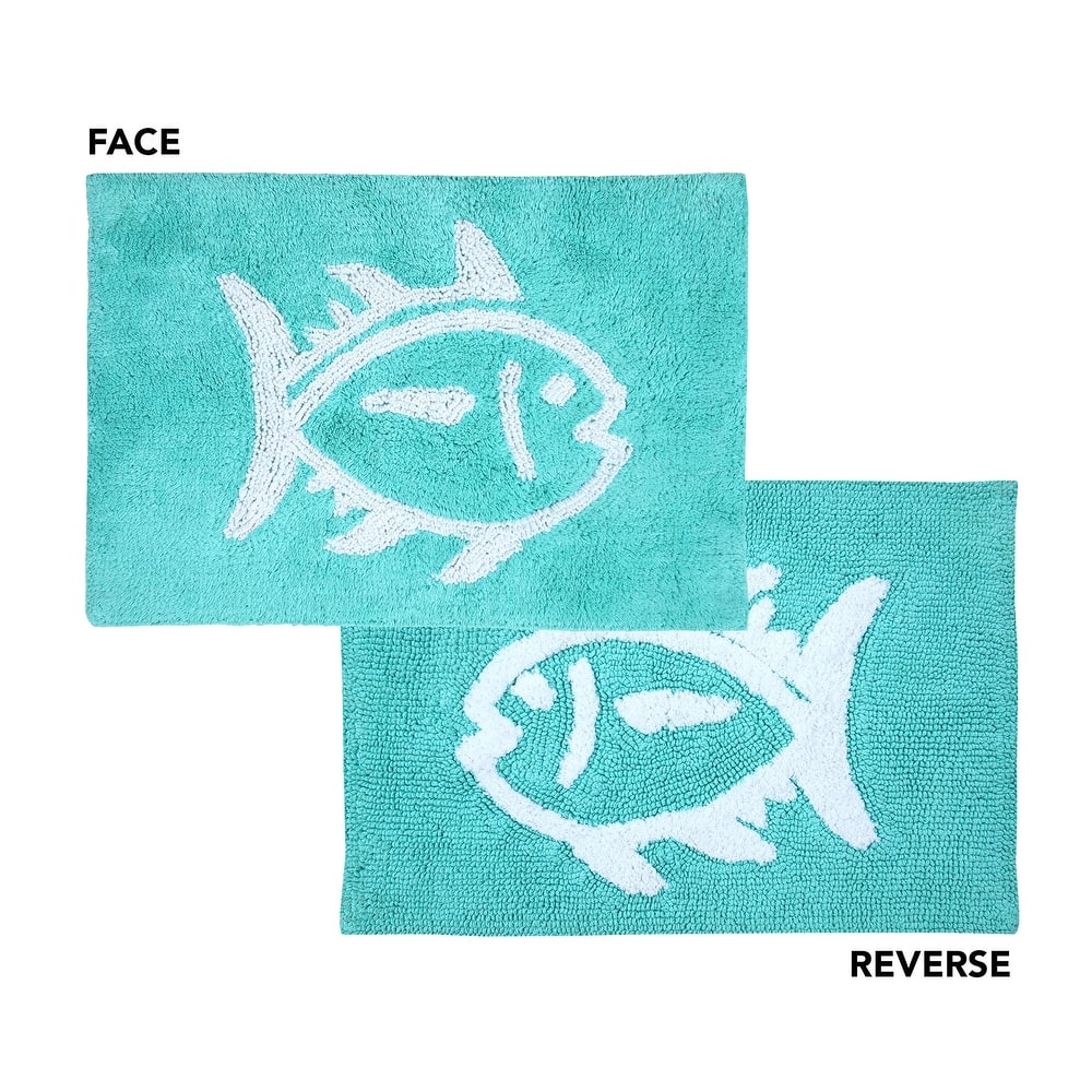 Southern Tide Skipjack Reversible Cotton Bath Rug