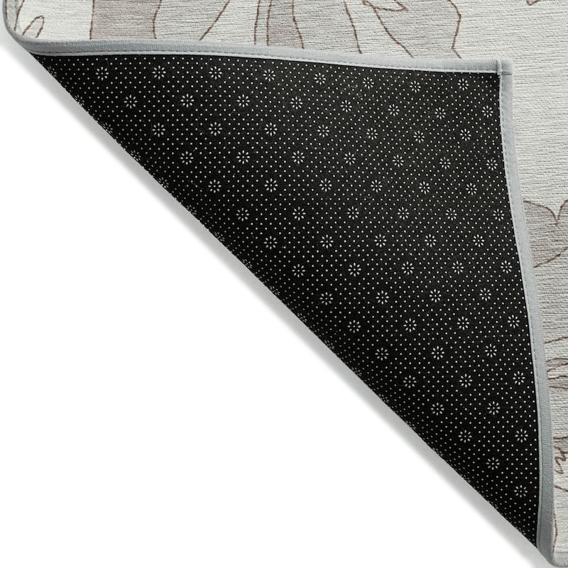 HomeRoots Floral Transitional Rectangle Outdoor Rug