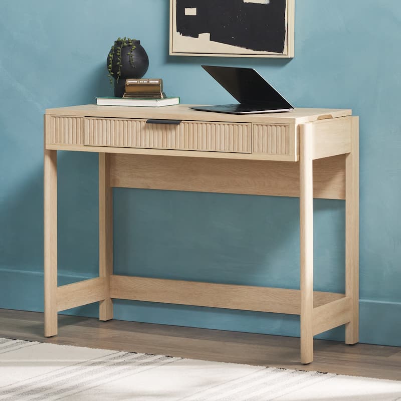Middlebrook Designs Reeded Lift-Top Desk with Drawer