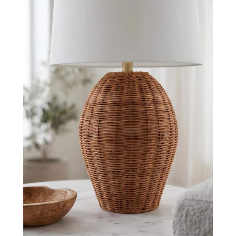 Livabliss Jacaranda Global Accent Floor Lamp - 24"H x 14"W x 14"D