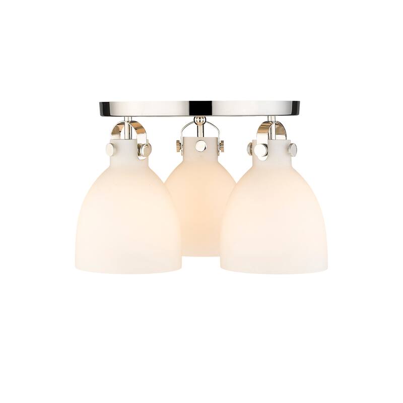 Innovations Lighting Newton Bell - 3 Light 7" Flush Mount