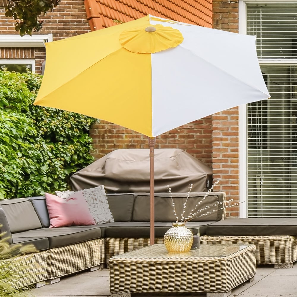 9 ft green patio umbrella California Umbrella 9 Ft. Octagonal Aluminum Auto Tilt Patio Umbrella W/  Crank Lift & Aluminum Ribs
