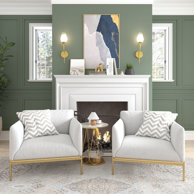 Acroma 1-Light Glass Shaded Dimmable Wall Sconce Ul Listed