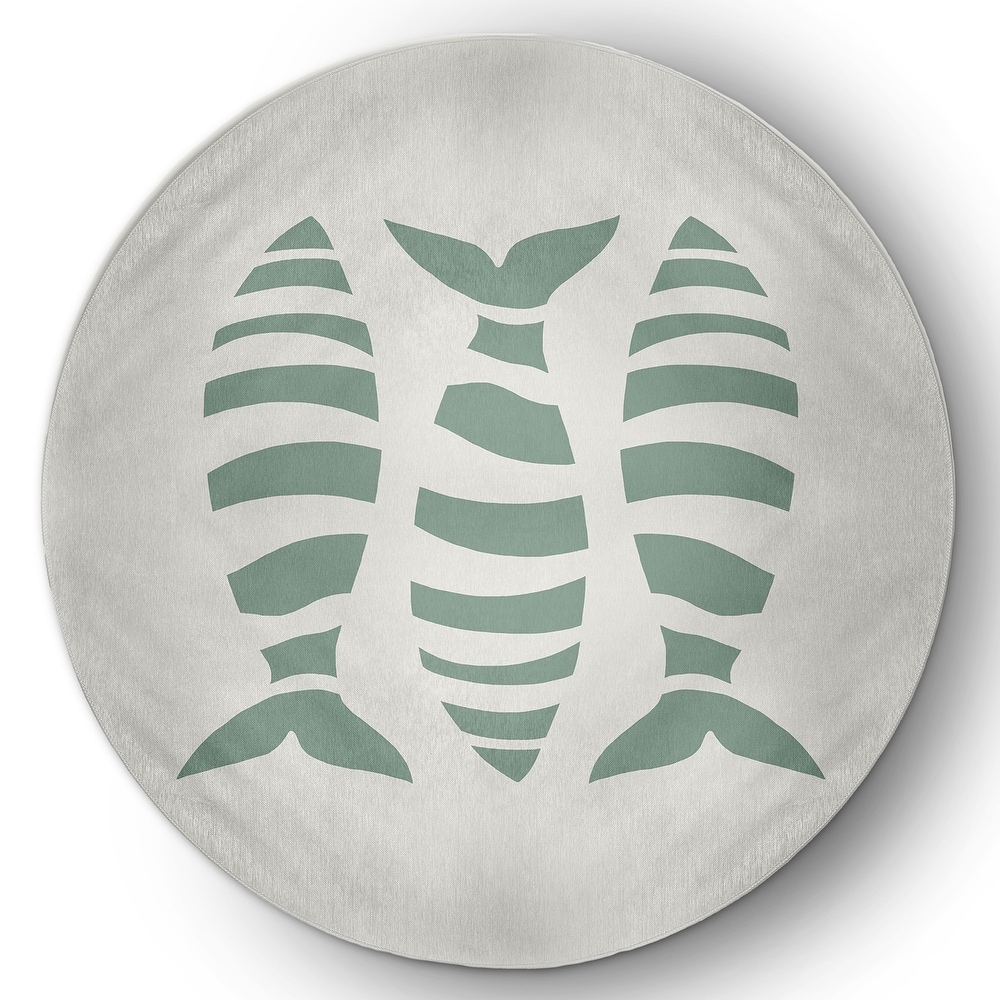 Puzzle Fish Nautical Indoor/Outdoor Rug