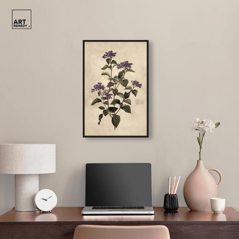 Purple Hydrangea Canvas by Art Remedy