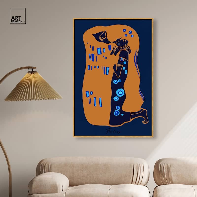 The Kiss Canvas by Art Remedy