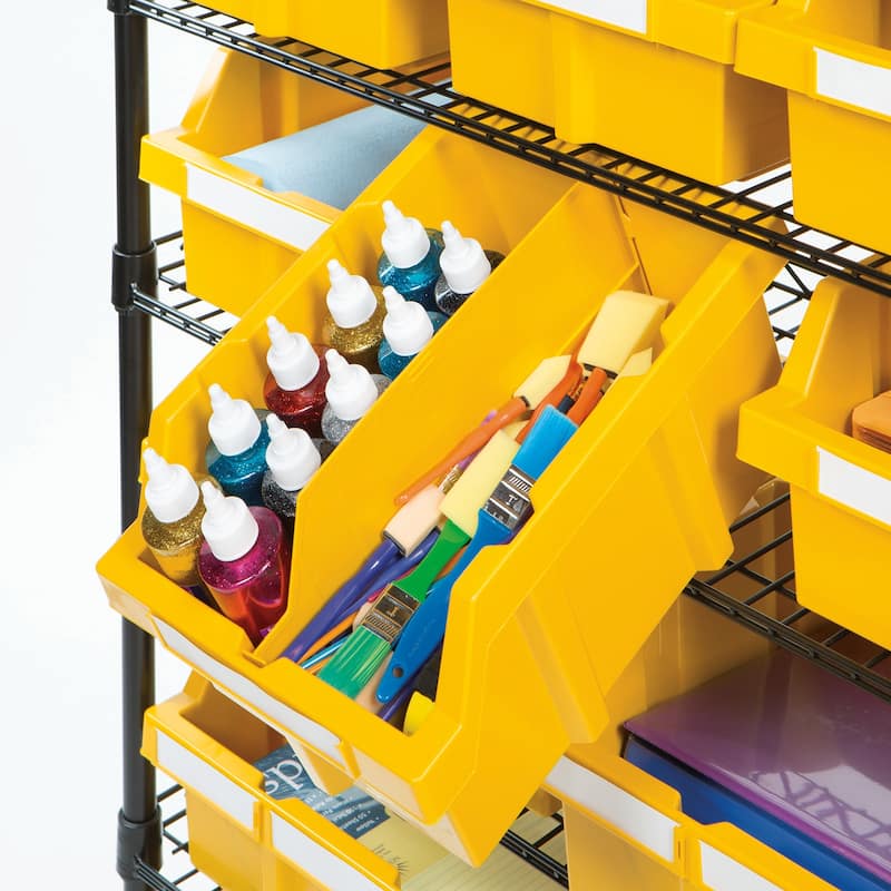 8-Tier Commercial NSF Certified 24-Bin Rack Storage System (36 in. W x 64 in. H x 14.25 in. D)