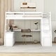 preview thumbnail 4 of 43, Twin Size Loft Bed with 7 Drawers 2 Shelves and Desk