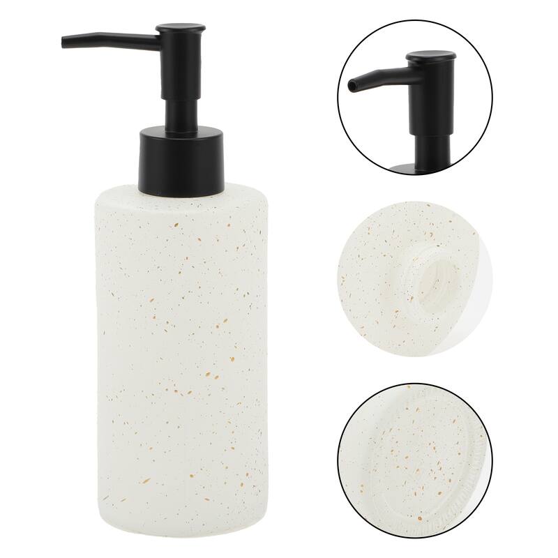 Cylindrical Classic Soap Pump Dispenser for Hotels 350ml 1 Pcs