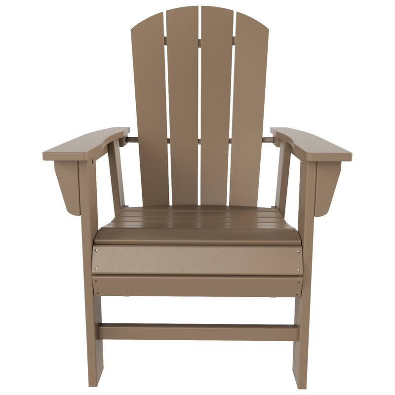 Polytrends Laguna Casual Upright Adirondack Chair (Set of 2)