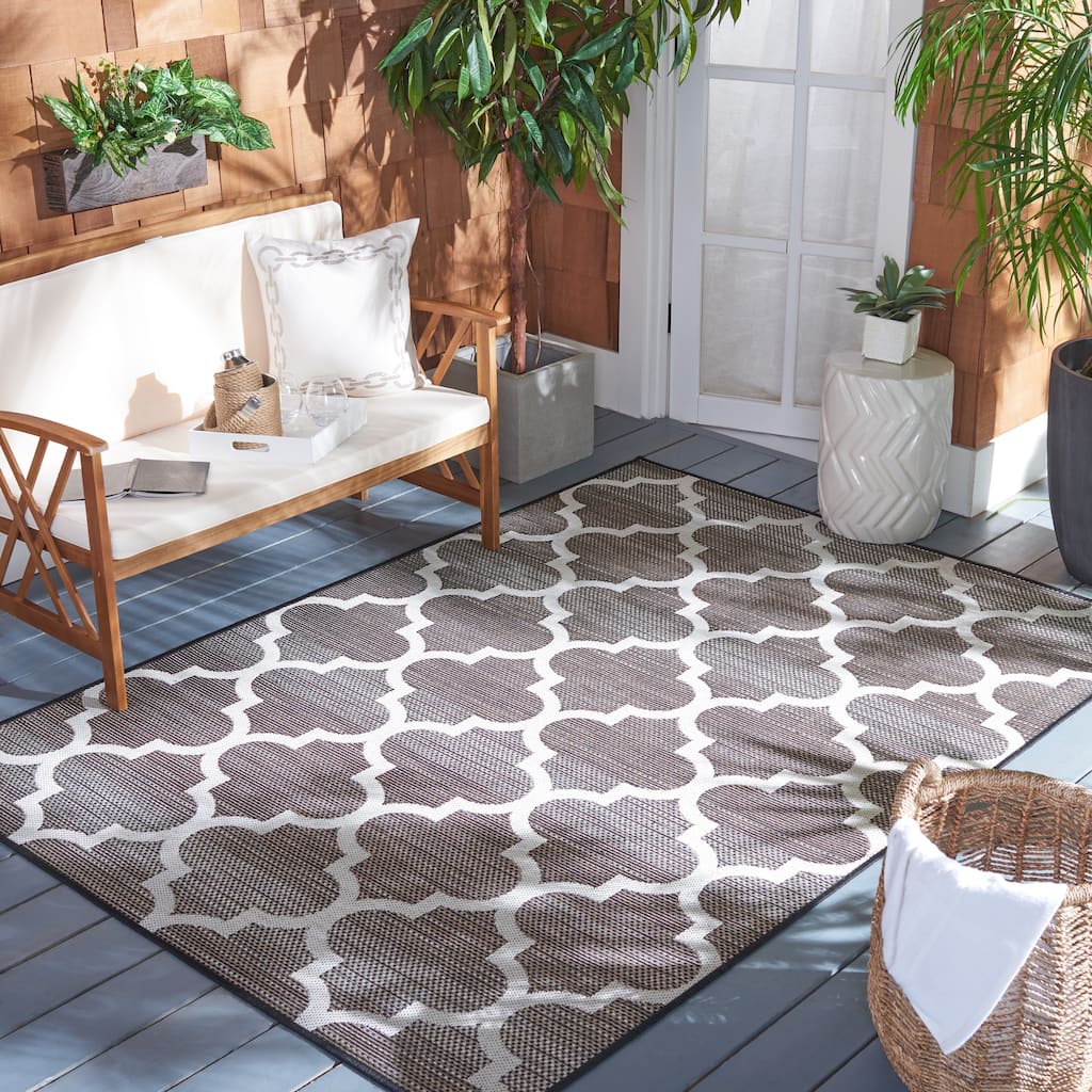 SAFAVIEH Havana Quirien Trellis Indoor/ Outdoor Waterproof Rug