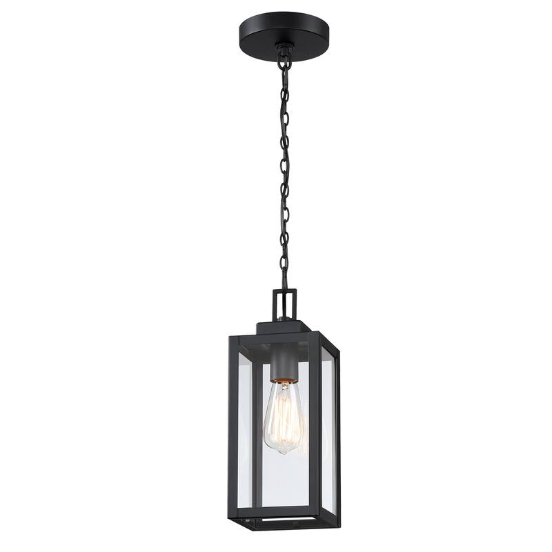17" H 1-Light Outdoor Hanging Lantern Pendant Light-Dusk to Dawn could be chosen