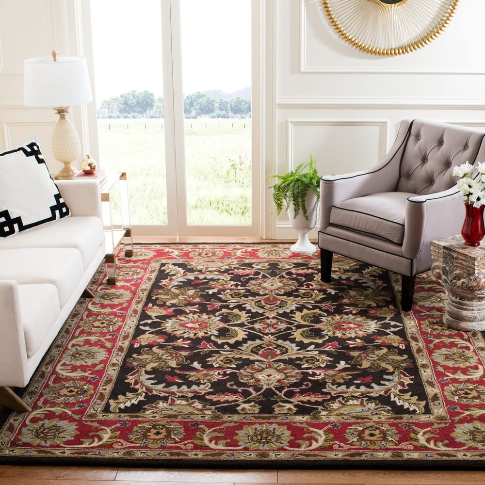 SAFAVIEH Handmade Heritage Tangier Traditional Oriental Wool Rug