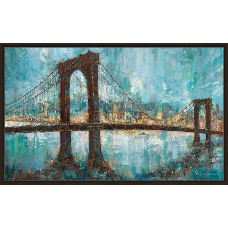 "Manhattan Memories" by Ruane Manning Print on Floating Canvas
