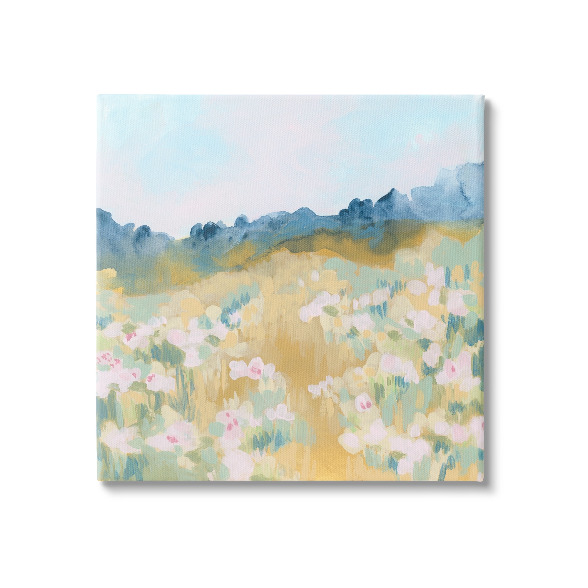 Stupell Modern Pink Flower Meadow Canvas Wall Art Design by June Erica Vess