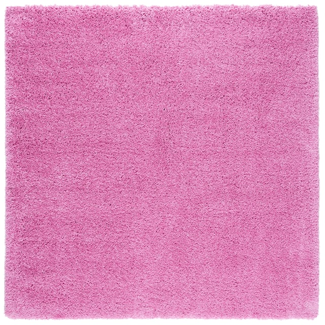SAFAVIEH California Shag Izat 2-inch Thick Area Rug - 6'7" x 6'7" Square - Pink