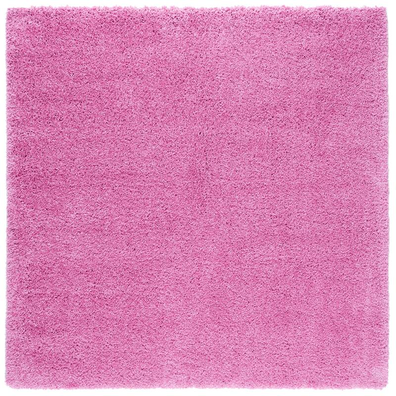 SAFAVIEH California Shag Izat 2-inch Thick Area Rug - 4' x 4' Square - Pink