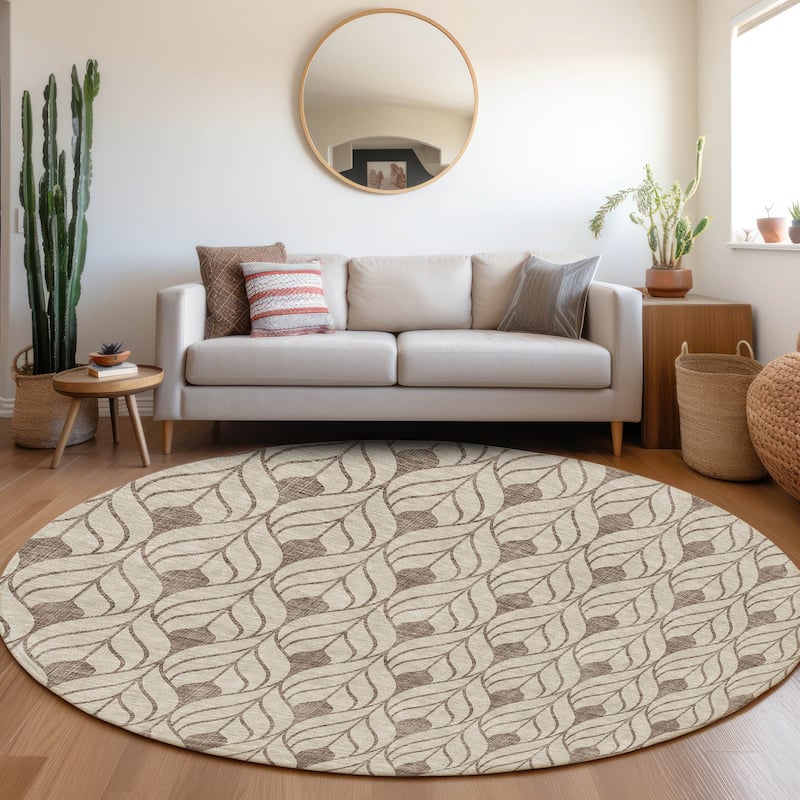 Machine Washable Indoor/ Outdoor Chantille Contempoary Geo Rug