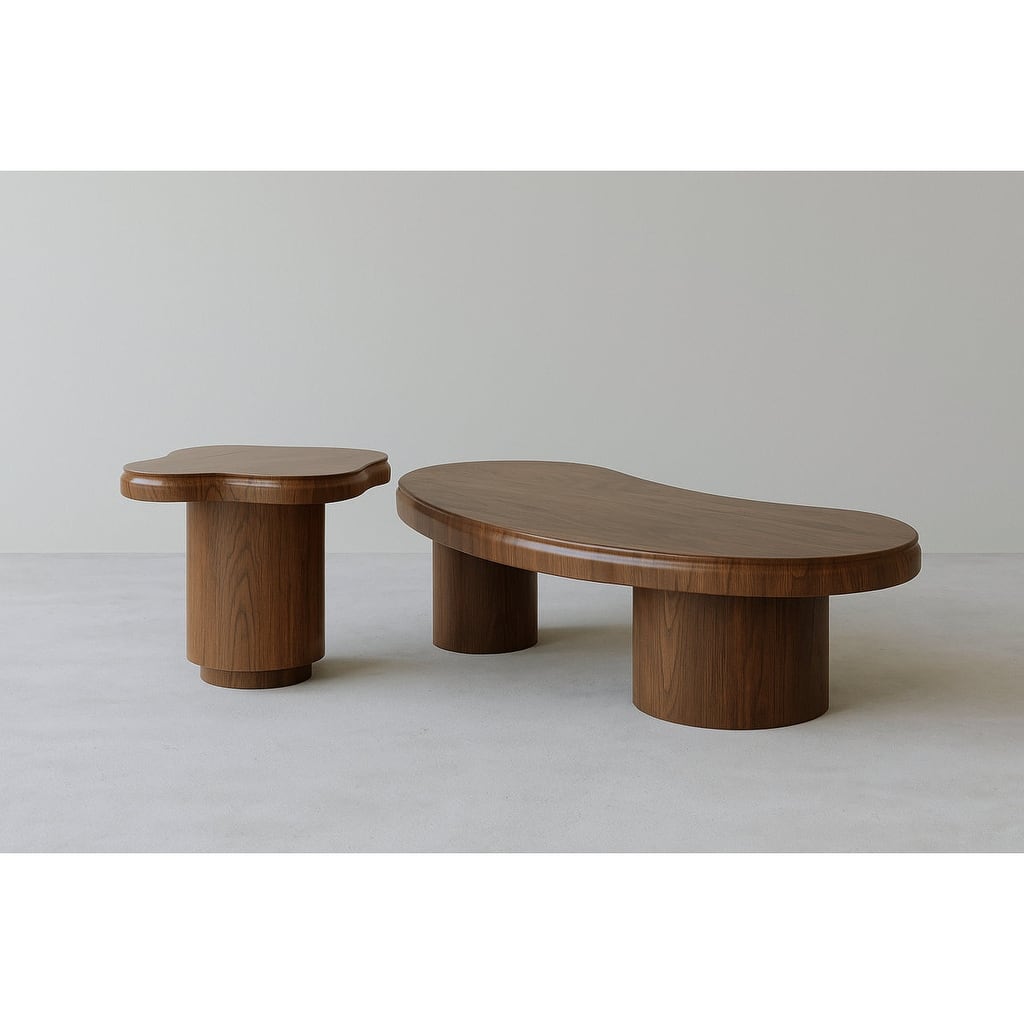 Winslow Dark Walnut Nest Coffee Table Set