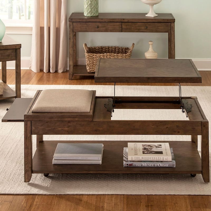 Mitchell Nutmeg 3 Piece Set (1-Cocktail 2-End Tables)