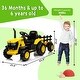 preview thumbnail 22 of 25, Kids Ride on Tractor with Detachable Trailer and Remote Control