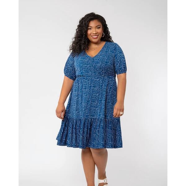 Leota Women's Chelsea Faux Wrap Dress Blue Size 3X - Bed Bath & Beyond - 41340605 Leota Women's Chelsea Faux Wrap Dress Blue Size 3X - Bed Bath & Beyond - 41340605