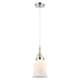 Option Polished Nickel / Matte White Shade